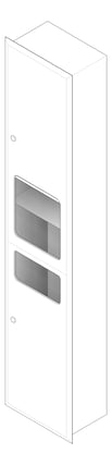 3D Documentation Image of HandDryer 3In1 Metlam Eclipse Recessed