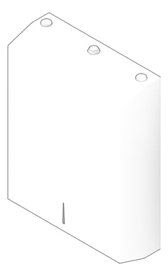 3D Documentation Image of PaperDispenser Metlam Vertical Rectangular