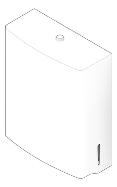 3D Documentation Image of PaperDispenser Metlam Vertical Rounded