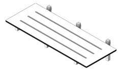 3D Shaded Image of ShowerSeat Metlam Folding