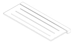 3D Documentation Image of ShowerSeat Metlam Folding GuideBracket