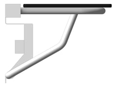 Left Image of ShowerSeat Metlam Folding GuideBracket