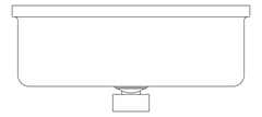 Plan Image of SoapDispenser Metlam Rectangular Horizontal ButtonPump