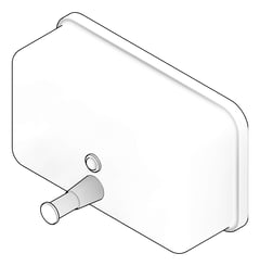 3D Documentation Image of SoapDispenser Metlam Rectangular Horizontal Pump