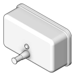 3D Shaded Image of SoapDispenser Metlam Rectangular Horizontal Pump