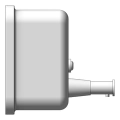 Left Image of SoapDispenser Metlam Rectangular Horizontal Pump
