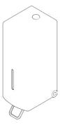 3D Documentation Image of SoapDispenser Metlam Rectangular Vertical