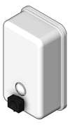 3D Shaded Image of SoapDispenser Metlam Rectangular Vertical ButtonPump