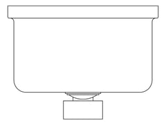 Plan Image of SoapDispenser Metlam Rectangular Vertical ButtonPump