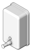 3D Shaded Image of SoapDispenser Metlam Rectangular Vertical Pump