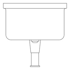 Plan Image of SoapDispenser Metlam Rectangular Vertical Pump