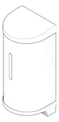 3D Documentation Image of SoapDispenser Metlam Rounded Vertical Auto Foam