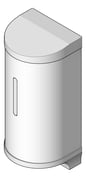 3D Shaded Image of SoapDispenser Metlam Rounded Vertical Auto Foam