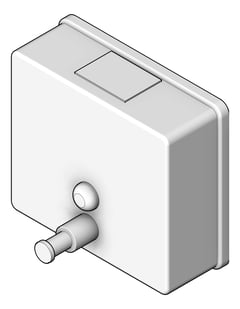 3D Shaded Image of SoapDispenser Metlam Square Pump