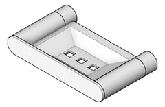 3D Shaded Image of SoapDish Metlam Parker