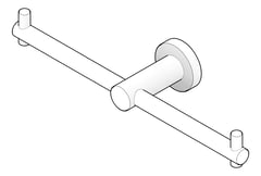 3D Documentation Image of ToiletRollDispenser Metlam Double Bar