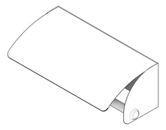 3D Documentation Image of ToiletRollDispenser Metlam Double Bar Hooded