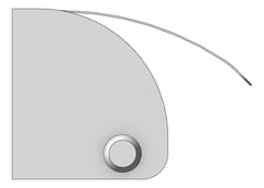 Left Image of ToiletRollDispenser Metlam Double Bar Hooded