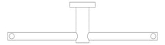 Plan Image of ToiletRollDispenser Metlam Double Bar