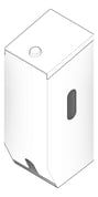 3D Documentation Image of ToiletRollDispenser Metlam Double Cabinet Rectangular