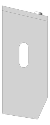 Left Image of ToiletRollDispenser Metlam Double Cabinet Rectangular
