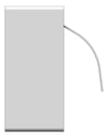 Left Image of ToiletRollDispenser Metlam Double SurfaceMounted Hooded
