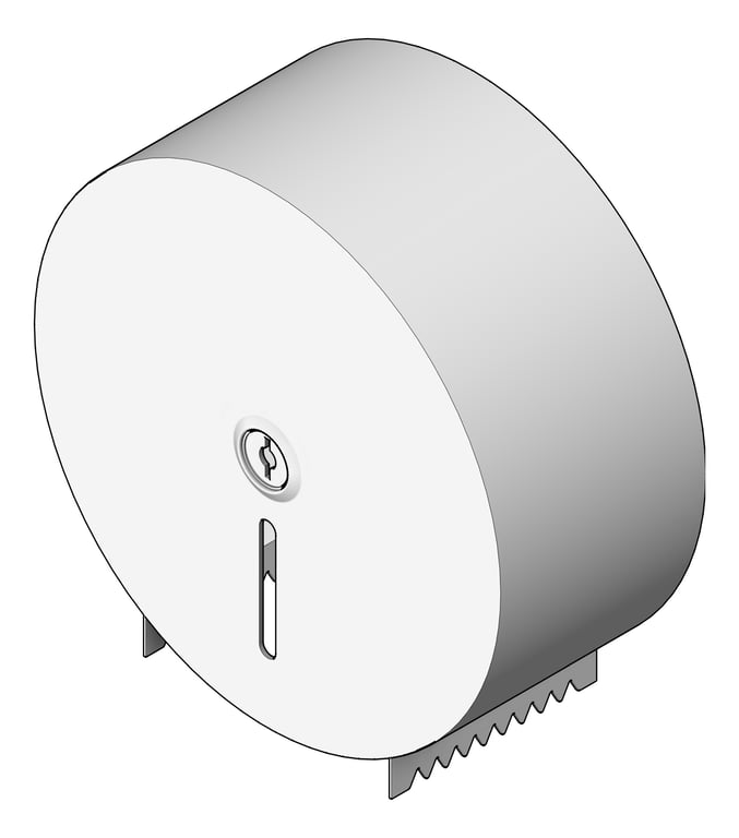 Navigate to ToiletRollDispenser Metlam Single Cabinet Rounded Jumbo Metal