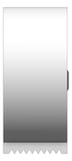 Left Image of ToiletRollDispenser Metlam Single Cabinet Rounded Jumbo Metal