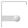 Left Image of ToiletRollHolder Metlam Double ShelfTop