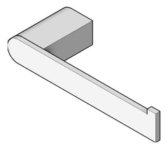 3D Shaded Image of ToiletRollHolder Metlam Serenity