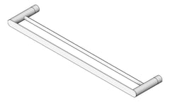 3D Shaded Image of TowelRail Metlam Parker 599mm Double
