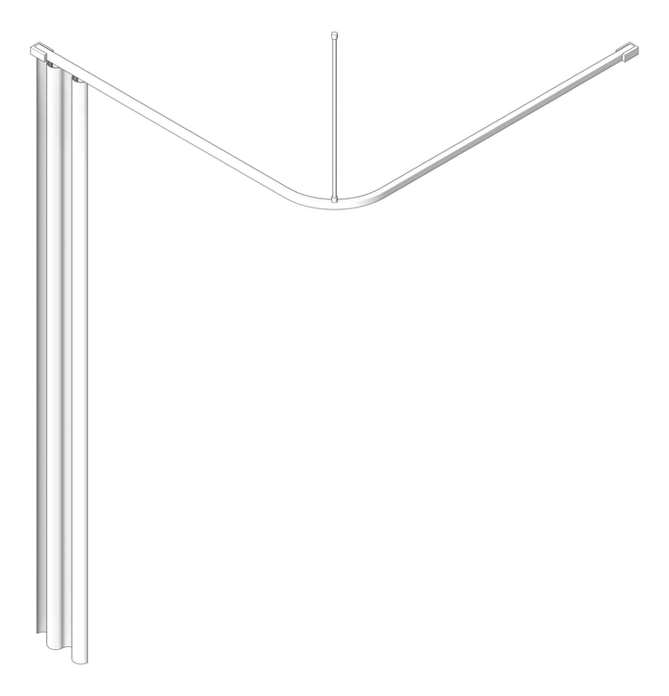 Navigate to CurtainTrack Metlam Lbend 1200x1200mm