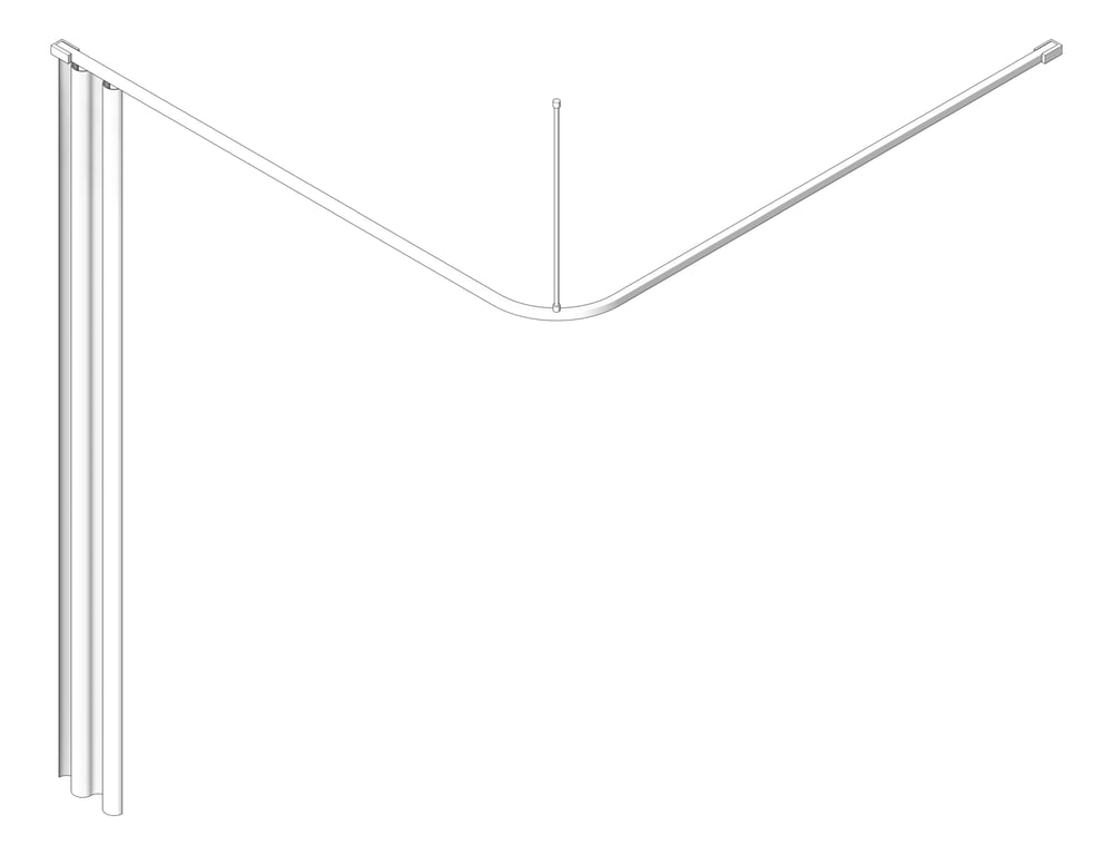 Navigate to CurtainTrack Metlam Lbend 1600x1600mm