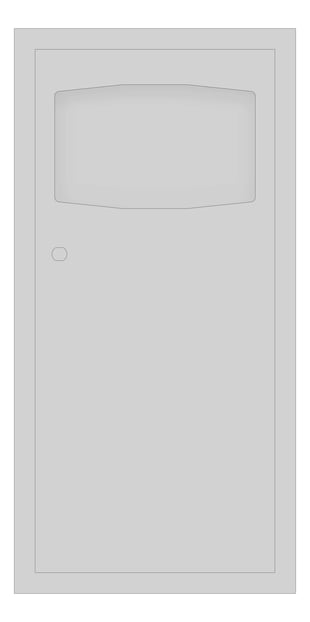 Front Image of WasteReceptacle SurfaceMounted Metlam 6.8L