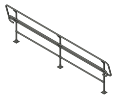 3D Shaded Image of Barrier Bicycle Moddex Bikesafe