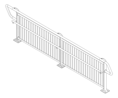 3D Documentation Image of Barrier Bridge Moddex Bridgerail