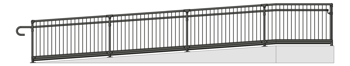 Front Image of Balustrade Commercial Moddex Conectabal