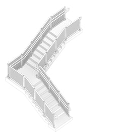 3D Documentation Image of Balustrade Commercial Moddex Conectabal PerforatedPanel