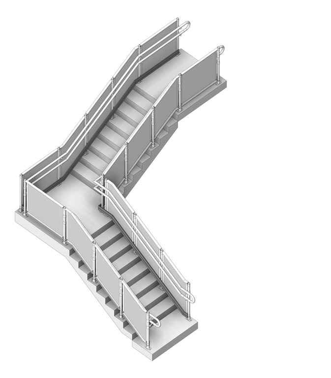 Balustrade Commercial Moddex Conectabal PerforatedPanel