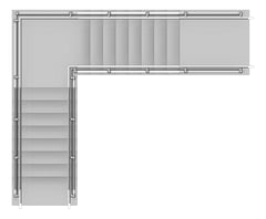 Plan Image of Balustrade Commercial Moddex Conectabal PerforatedPanel