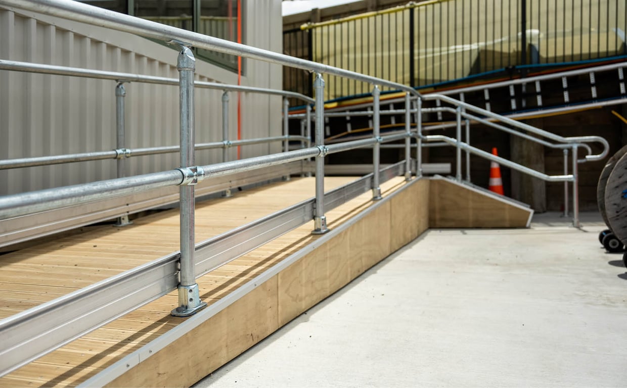 Moddex_Ezibilt_RampDeckStair_WTPInstall Image of Moddex - Ezibilt - Ramp Deck and Stair Solution