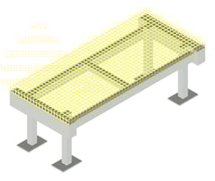 3D Presentation Image of Module Platform Moddex Ezibilt FRP