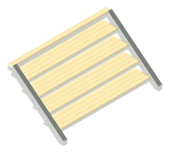 3D Presentation Image of Module Stair Moddex Ezibilt Timber