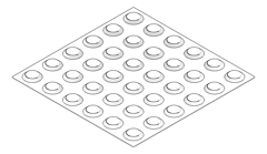 3D Documentation Image of TactileIndicator Moddex Intac Hazard