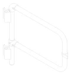 3D Documentation Image of Gate SelfClosing Moddex Tuffrail