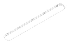 3D Documentation Image of Lighting Batten NHP Stanilite Emergency LEDWaterproof IP65 NexusPro