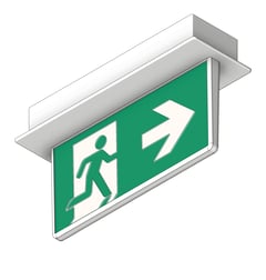 3D Shaded Image of Lighting Recessed NHP Stanilite Emergency ExitLEDEdgelit NexusPro