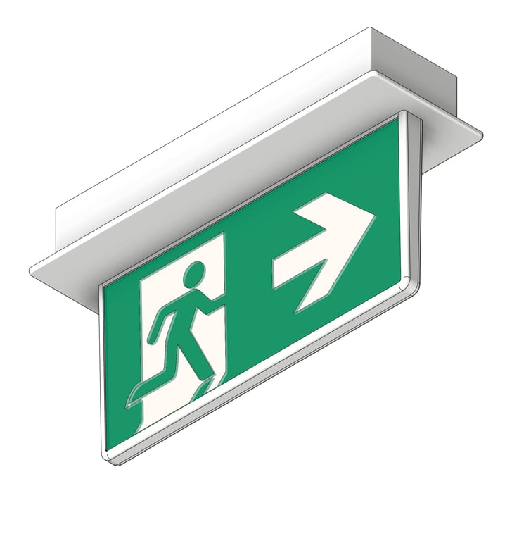 Lighting Recessed NHP Stanilite Emergency ExitLEDEdgelit NexusPro
