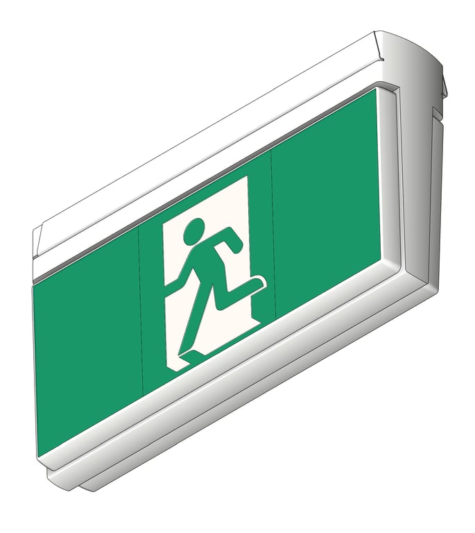 Lighting SurfaceMount NHP Stanilite Emergency ExitLEDQuickfit NexusPro