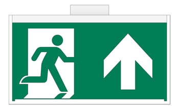 Front Image of Lighting WallMount NHP Stanilite Emergency ExitLEDEvago NexusPro